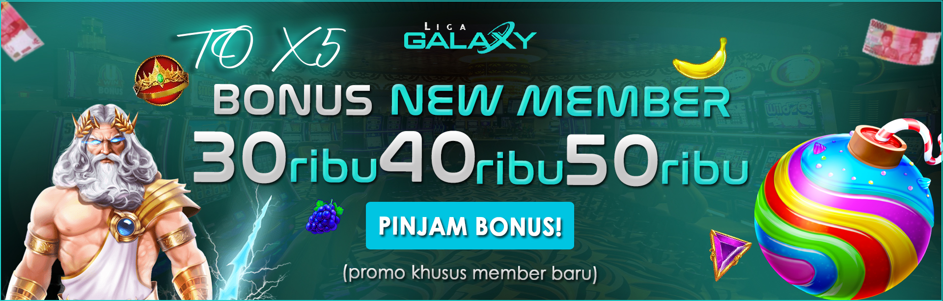 BONUS NEW MEMBER 100% TO X5